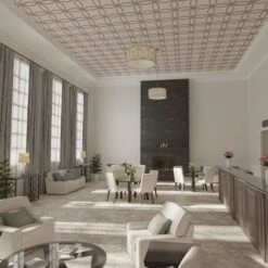 23 38W X 23 38H X 14T Small Lilley Decorative Fretwork Wood Ceiling Panels, Walnut -ZORO Materials Sale PCI20Enterprises20dba20Ekena20Millwork 2029832xx07xx4d88db