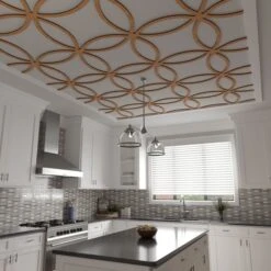 23 38W X 23 38H X 38T Small Lilley Decorative Fretwork Wood Ceiling Panels, Cherry -ZORO Materials Sale PCI20Enterprises20dba20Ekena20Millwork 2029835xx09xx939432