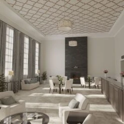 33W X 33H X 38T Small May Decorative Fretwork Wood Ceiling Panels, Walnut -ZORO Materials Sale PCI20Enterprises20dba20Ekena20Millwork 2029895xx07xx9cb535