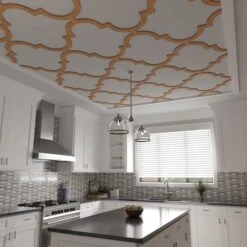 33W X 33H X 14T Small Marrakesh Decorative Fretwork Wood Ceiling Panels, Cherry -ZORO Materials Sale PCI20Enterprises20dba20Ekena20Millwork 2029912xx09xx2e21d2