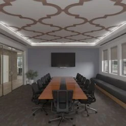 66 56W X 66 56H X 14T Large Marrakesh Decorative Fretwork Wood Ceiling Panels, Walnut -ZORO Materials Sale PCI20Enterprises20dba20Ekena20Millwork 2029930xx08xxbfdf73