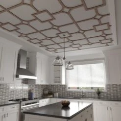 39W X 39H X 38T Small Olivia Decorative Fretwork Wood Ceiling Panels, Walnut -ZORO Materials Sale PCI20Enterprises20dba20Ekena20Millwork 2029951xx09xxe87bcc