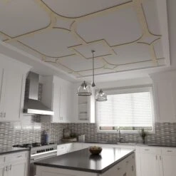 78 34W X 78 34H X 14T Large Olivia Decorative Fretwork Wood Ceiling Panels, Birch -ZORO Materials Sale PCI20Enterprises20dba20Ekena20Millwork 2029953xx09xx9a6775