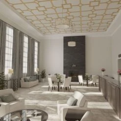 78 34W X 78 34H X 38T Large Olivia Decorative Fretwork Wood Ceiling Panels, Wood Paint Grade -ZORO Materials Sale PCI20Enterprises20dba20Ekena20Millwork 2029963xx07xx89dc39