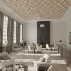 31 16W X 46 34H X 14T Small Villarreal Decorative Fretwork Wood Ceiling Panels, Cherry -ZORO Materials Sale PCI20Enterprises20dba20Ekena20Millwork 2029968xx07xx4c2d82