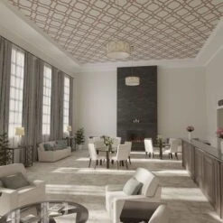 31 16W X 46 34H X 38T Small Villarreal Decorative Fretwork Wood Ceiling Panels, Walnut -ZORO Materials Sale PCI20Enterprises20dba20Ekena20Millwork 2029979xx07xx6c0de4