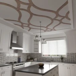 63W X 94 12H X 14T Large Villarreal Decorative Fretwork Wood Ceiling Panels, Walnut -ZORO Materials Sale PCI20Enterprises20dba20Ekena20Millwork 2029986xx09xx184b66