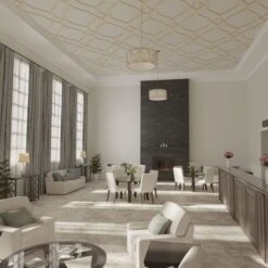 63W X 94 12H X 38T Large Villarreal Decorative Fretwork Wood Ceiling Panels, Birch -ZORO Materials Sale PCI20Enterprises20dba20Ekena20Millwork 2029988xx07xx722771