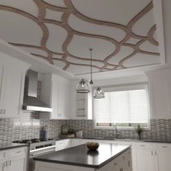 63W X 94 12H X 38T Large Villarreal Decorative Fretwork Wood Ceiling Panels, Walnut -ZORO Materials Sale PCI20Enterprises20dba20Ekena20Millwork 2029993xx09xx421101