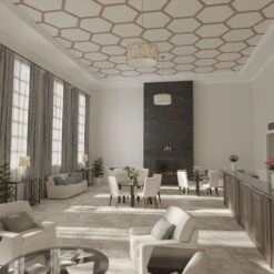 81 56W X 47 14H X 38T Large Westmore Decorative Fretwork Wood Ceiling Panels, Walnut -ZORO Materials Sale PCI20Enterprises20dba20Ekena20Millwork 2030049xx07xx4f027e