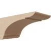4in. W X 8in. D X 4in. H Series 3 Wide Olympic Rough Cedar Woodgrain TimberThane Corbel, Primed Tan -ZORO Materials Sale PCI20Enterprises20dba20Ekena20Millwork 2047797xx6a48d9