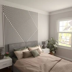 48H X 3/4T Adjustable PVC Slat Wall Panel Kit W/ 1W Slats, Unfinished Contains 42 Slats -ZORO Materials Sale PCI20Enterprises20dba20Ekena20Millwork 2050223xx04xx40dba0