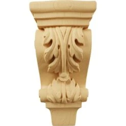 3"W X 1 3/4"D X 6"H Extra Small Acanthus Pilaster Wood Corbel, Alder -ZORO Materials Sale PCI20Enterprises20dba20Ekena20Millwork 205501xx01xx971d01