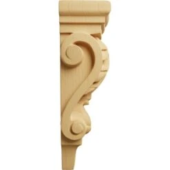 3"W X 1 3/4"D X 6"H Extra Small Acanthus Pilaster Wood Corbel, Alder -ZORO Materials Sale PCI20Enterprises20dba20Ekena20Millwork 205501xx02xxdbb802