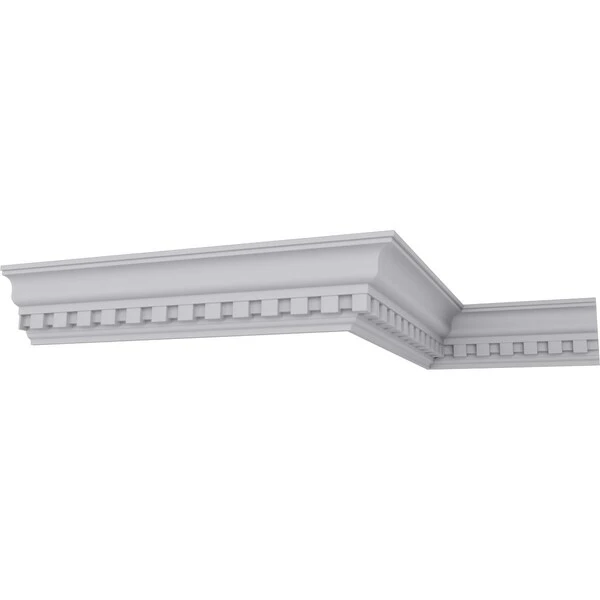 4 3/8"H X 3 1/2"P X 5 5/8"F X 94 1/2"L Dentil Crown Moulding 5 4 3/8"H X 3 1/2"P X 5 5/8"F X 94 1/2"L Dentil Crown Moulding - Image 3