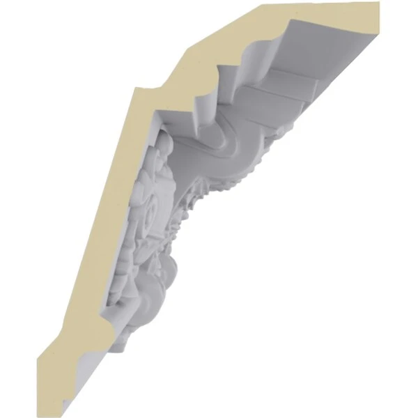 6 5/8"H X 5 1/2"P X 8 5/8"F X 94 1/2"L Jonee Barsom Crown Moulding 4 6 5/8"H X 5 1/2"P X 8 5/8"F X 94 1/2"L Jonee Barsom Crown Moulding - Image 2