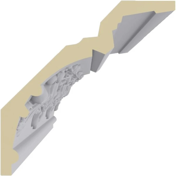 6 1/4"H X 6 1/4"P X 8 7/8"F X 94 1/2"L Hampton Crown Moulding 5 6 1/4"H X 6 1/4"P X 8 7/8"F X 94 1/2"L Hampton Crown Moulding - Image 3