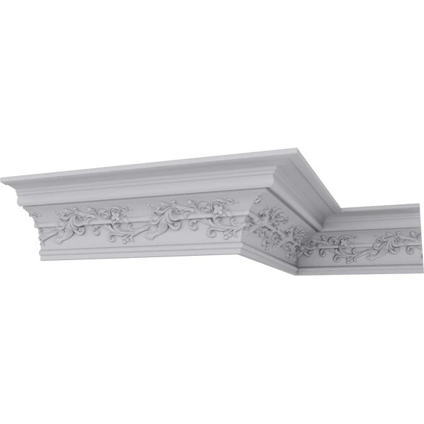 6 1/4"H X 6 1/4"P X 8 7/8"F X 94 1/2"L Hampton Crown Moulding 6 6 1/4"H X 6 1/4"P X 8 7/8"F X 94 1/2"L Hampton Crown Moulding - Image 4
