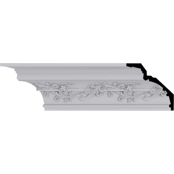 6 1/4"H X 6 1/4"P X 8 7/8"F X 94 1/2"L Hampton Crown Moulding 3 6 1/4"H X 6 1/4"P X 8 7/8"F X 94 1/2"L Hampton Crown Moulding