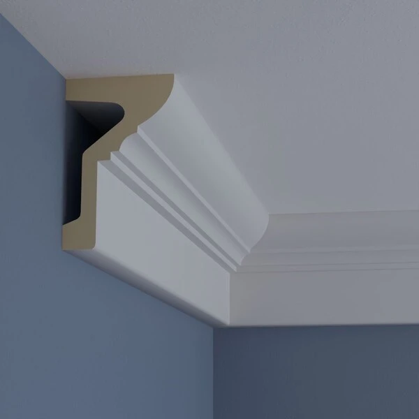 6 1/4"H X 4"P X 94 1/2"L Standard Moulding 6 6 1/4"H X 4"P X 94 1/2"L Standard Moulding - Image 4