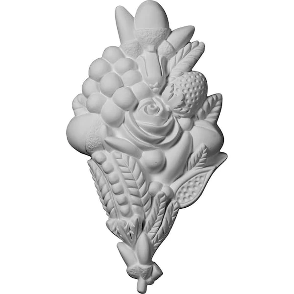 5 3/8"W X 9 3/4"H X 1 3/8"P Fruit Basket Drop Onlay 3 5 3/8"W X 9 3/4"H X 1 3/8"P Fruit Basket Drop Onlay