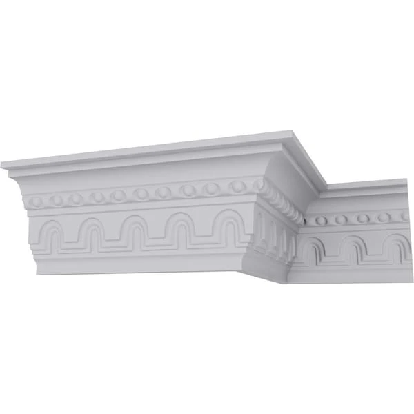 4 3/8"H X 2 7/8"P X 5 1/4"F X 94 1/2"L, (2" Repeat) Heaton Crown Moulding 5 4 3/8"H X 2 7/8"P X 5 1/4"F X 94 1/2"L, (2" Repeat) Heaton Crown Moulding - Image 3