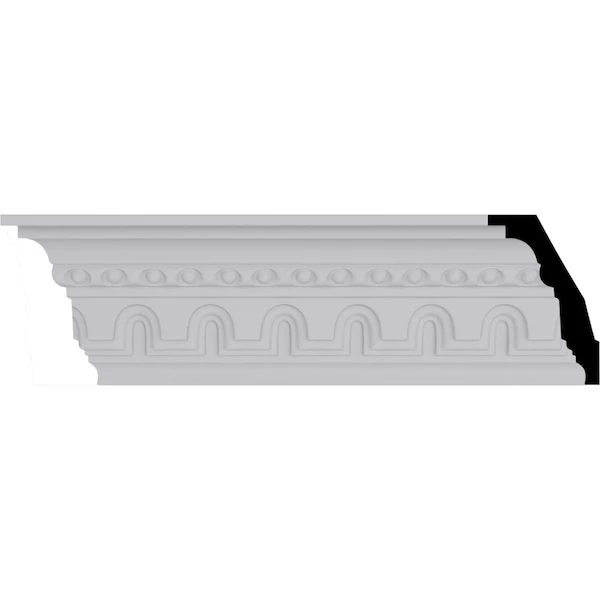 4 3/8"H X 2 7/8"P X 5 1/4"F X 94 1/2"L, (2" Repeat) Heaton Crown Moulding 3 4 3/8"H X 2 7/8"P X 5 1/4"F X 94 1/2"L, (2" Repeat) Heaton Crown Moulding