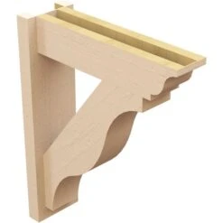 5 1/2-in W X 18-in D X 22-in H Funston Trad Rough Cedar Woodgrain TimberThane Outlooker, Primed Tan -ZORO Materials Sale PCI20Enterprises20dba20Ekena20Millwork 2130133xx04xxc4f6dd