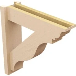 5 1/2-in W X 20-in D X 20-in H Funston Trad Rough Cedar Woodgrain TimberThane Outlooker, Primed Tan -ZORO Materials Sale PCI20Enterprises20dba20Ekena20Millwork 2130136xx04xxc3414d