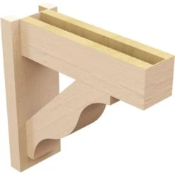 5 1/2-in W X 16-in D X 16-in H Funston Block Rough Cedar Woodgrain TimberThane Outlooker, Primed Tan -ZORO Materials Sale PCI20Enterprises20dba20Ekena20Millwork 2130388xx04xxc02618