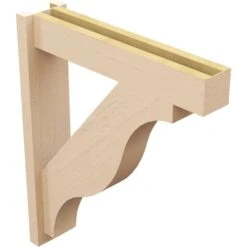 5 1/2-in W X 24-in D X 28-in H Funston Block Rough Cedar Woodgrain TimberThane Outlooker, Primed Tan -ZORO Materials Sale PCI20Enterprises20dba20Ekena20Millwork 2130405xx04xx088865