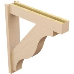 5 1/2-in W X 26-in D X 30-in H Funston Block Rough Cedar Woodgrain TimberThane Outlooker, Primed Tan -ZORO Materials Sale PCI20Enterprises20dba20Ekena20Millwork 2130409xx04xx907110