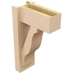 6-in W X 12-in D X 20-in H Funston Block Rough Cedar Woodgrain TimberThane Outlooker, Primed Tan -ZORO Materials Sale PCI20Enterprises20dba20Ekena20Millwork 2130447xx04xx01159f