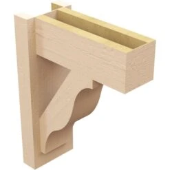 6-in W X 14-in D X 18-in H Funston Block Rough Cedar Woodgrain TimberThane Outlooker, Primed Tan -ZORO Materials Sale PCI20Enterprises20dba20Ekena20Millwork 2130450xx04xx44e0fe