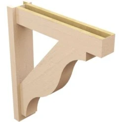 6-in W X 28-in D X 32-in H Funston Block Rough Cedar Woodgrain TimberThane Outlooker, Primed Tan -ZORO Materials Sale PCI20Enterprises20dba20Ekena20Millwork 2130479xx04xx2c5c41