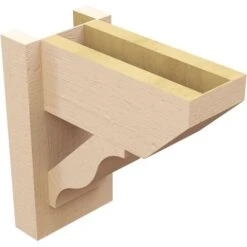 6-in W X 12-in D X 12-in H Funston Slat Rough Cedar Woodgrain TimberThane Outlooker, Primed Tan -ZORO Materials Sale PCI20Enterprises20dba20Ekena20Millwork 2130705xx04xx008b29