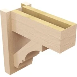 5 1/2-in W X 12-in D X 12-in H Balboa Block Rough Cedar Woodgrain TimberThane Outlooker, Primed Tan -ZORO Materials Sale PCI20Enterprises20dba20Ekena20Millwork 2131160xx04xx6d26d9