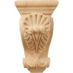 3 1/2"W X 4"D X 7"H Small Shell Corbel, Red Oak -ZORO Materials Sale PCI20Enterprises20dba20Ekena20Millwork 218757xx01xx229a14