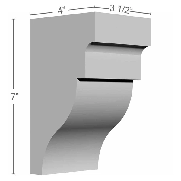 3 1/2"W X 4"D X 7"H Wigan Bracket 4 3 1/2"W X 4"D X 7"H Wigan Bracket - Image 2