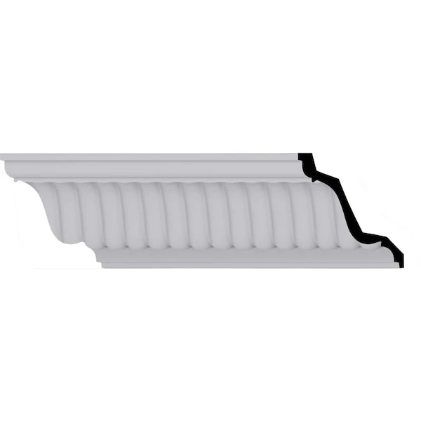 6 1/2"H X 6"P X 8 5/8"F X 94 1/2"L Carrillo Large Crown Moulding 3 6 1/2"H X 6"P X 8 5/8"F X 94 1/2"L Carrillo Large Crown Moulding