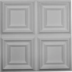 23 3/4"W X 23 3/4"H 1 5/8"P Quatro Square Ceiling Tile