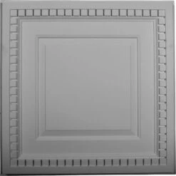 23 3/4"W X 23 3/4"H X 1 5/8"P Dentil Ceiling Tile