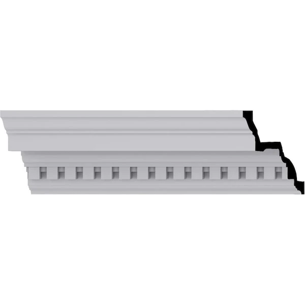 6 3/8"H X 7 3/4"P X 9 7/8"F X 94 1/2"L Dentil Crown Moulding 3 6 3/8"H X 7 3/4"P X 9 7/8"F X 94 1/2"L Dentil Crown Moulding