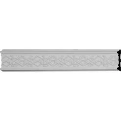 SAMPLE - 4 3/8"H X 7/8"P X 12"L Federal With Flowers Panel Moulding