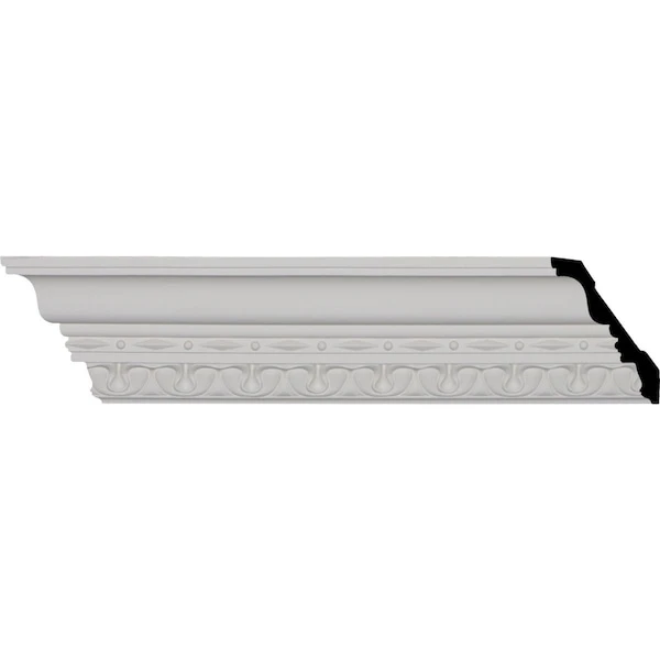 SAMPLE - 4"H X 3 1/4"P X 5 1/8"F X 12"L, (1 7/8" Repeat), Leslie Crown Moulding 3 SAMPLE - 4"H X 3 1/4"P X 5 1/8"F X 12"L, (1 7/8" Repeat), Leslie Crown Moulding