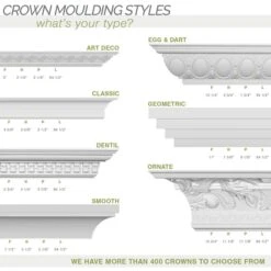 SAMPLE - 5 3/8"H X 5 3/8"P X 7 1/2"F X 12"L, Foster Cove Crown Moulding -ZORO Materials Sale PCI20Enterprises20dba20Ekena20Millwork 519040xx08xx708cb7