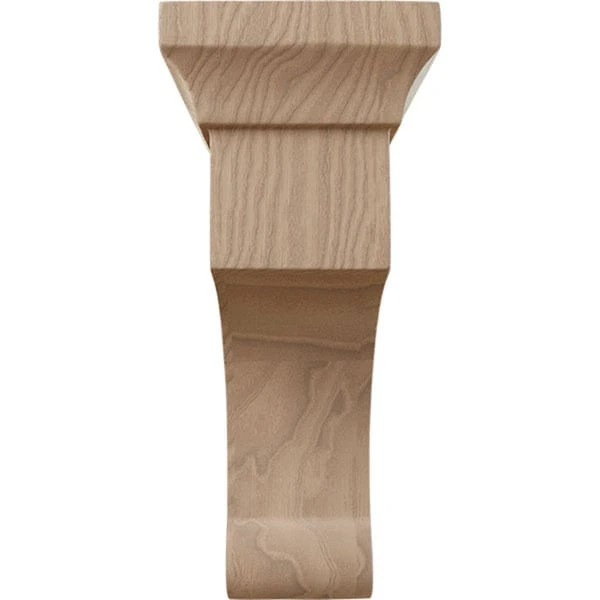 2 1/2"W X 4"D X 6"H Small Gomez Wood Bracket, Mahogany 4 2 1/2"W X 4"D X 6"H Small Gomez Wood Bracket, Mahogany - Image 2