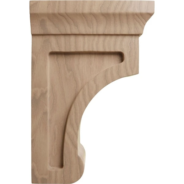 2 1/2"W X 4"D X 6"H Small Gomez Wood Bracket, Mahogany 5 2 1/2"W X 4"D X 6"H Small Gomez Wood Bracket, Mahogany - Image 3