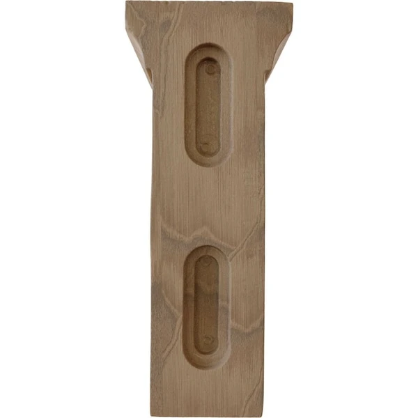 2 1/2"W X 4"D X 6"H Small Gomez Wood Bracket, Mahogany 6 2 1/2"W X 4"D X 6"H Small Gomez Wood Bracket, Mahogany - Image 4