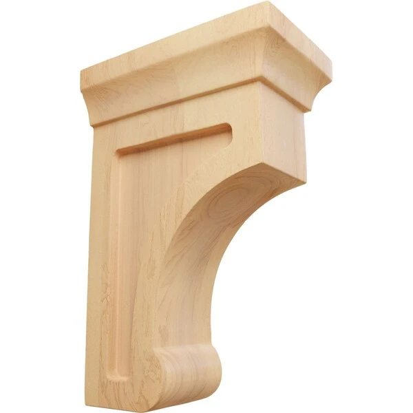 2 1/2"W X 4"D X 6"H Small Gomez Wood Bracket, Red Oak 3 2 1/2"W X 4"D X 6"H Small Gomez Wood Bracket, Red Oak
